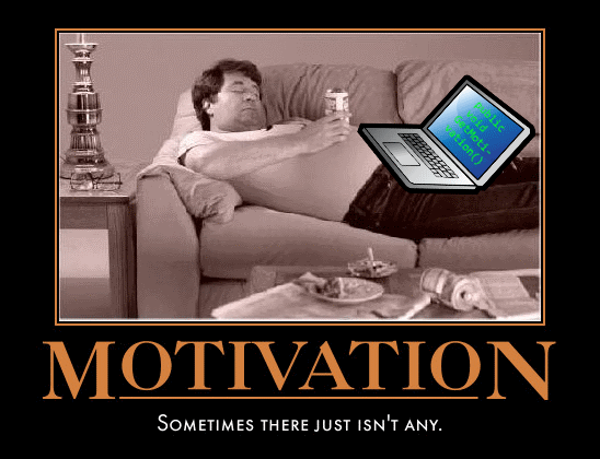 Programmierer auf Couch - GetMotivation()