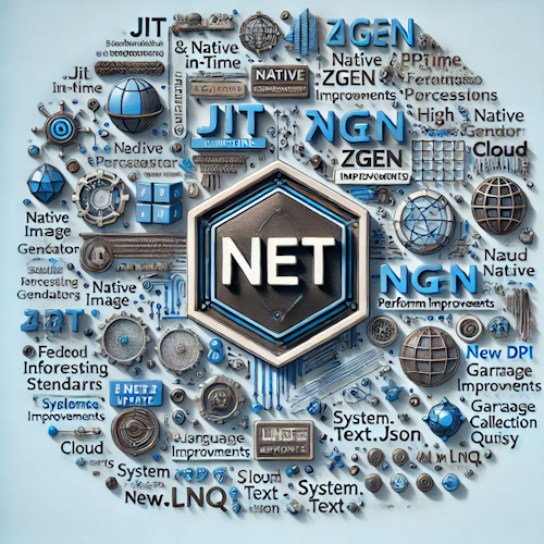 KI-generiertes Bild zum Upgrade von .NET Framework 4.8 auf .NET 9